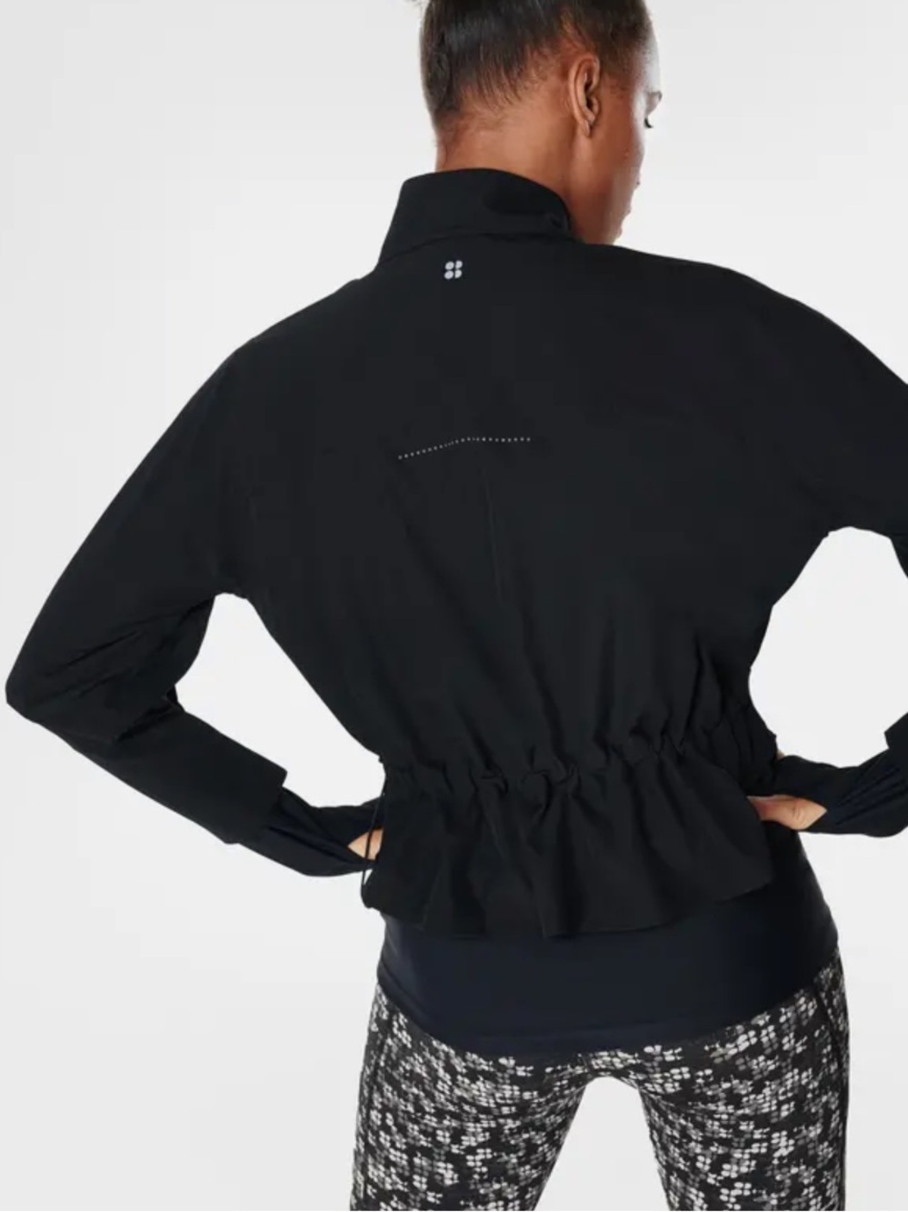 NWT Sweaty Betty Fast Lane Running Jacket | Black | Size Medium - Picture 7 of 13